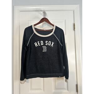 47 Brand Boston Red Sox Raglan Sweatshirt Small MLB Navy Crewneck
